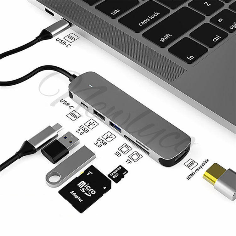 USB C Hub Docking Station Aluminium Alloy - C/Ele17