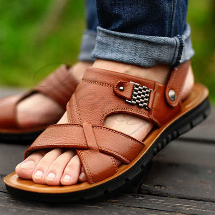 Men Genuine Leather Sandals - C/MS1