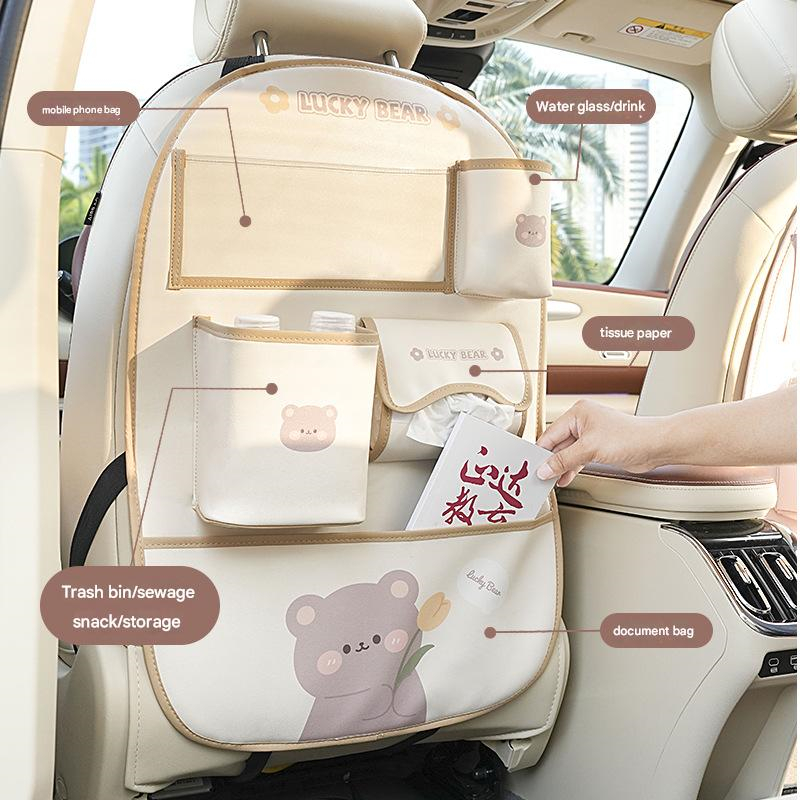 Car seat back storage bag - Y/LF194